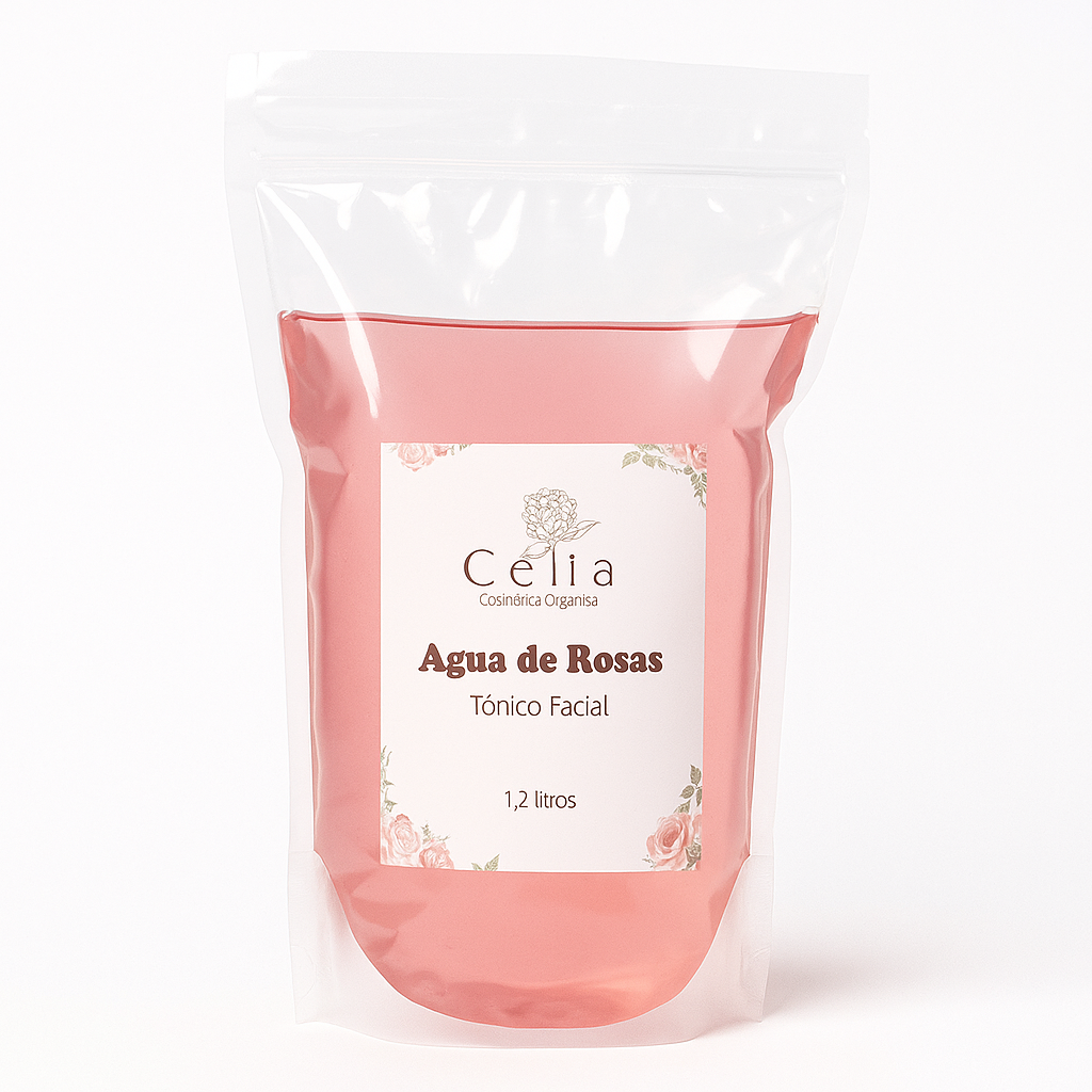 Agua de rosas facial