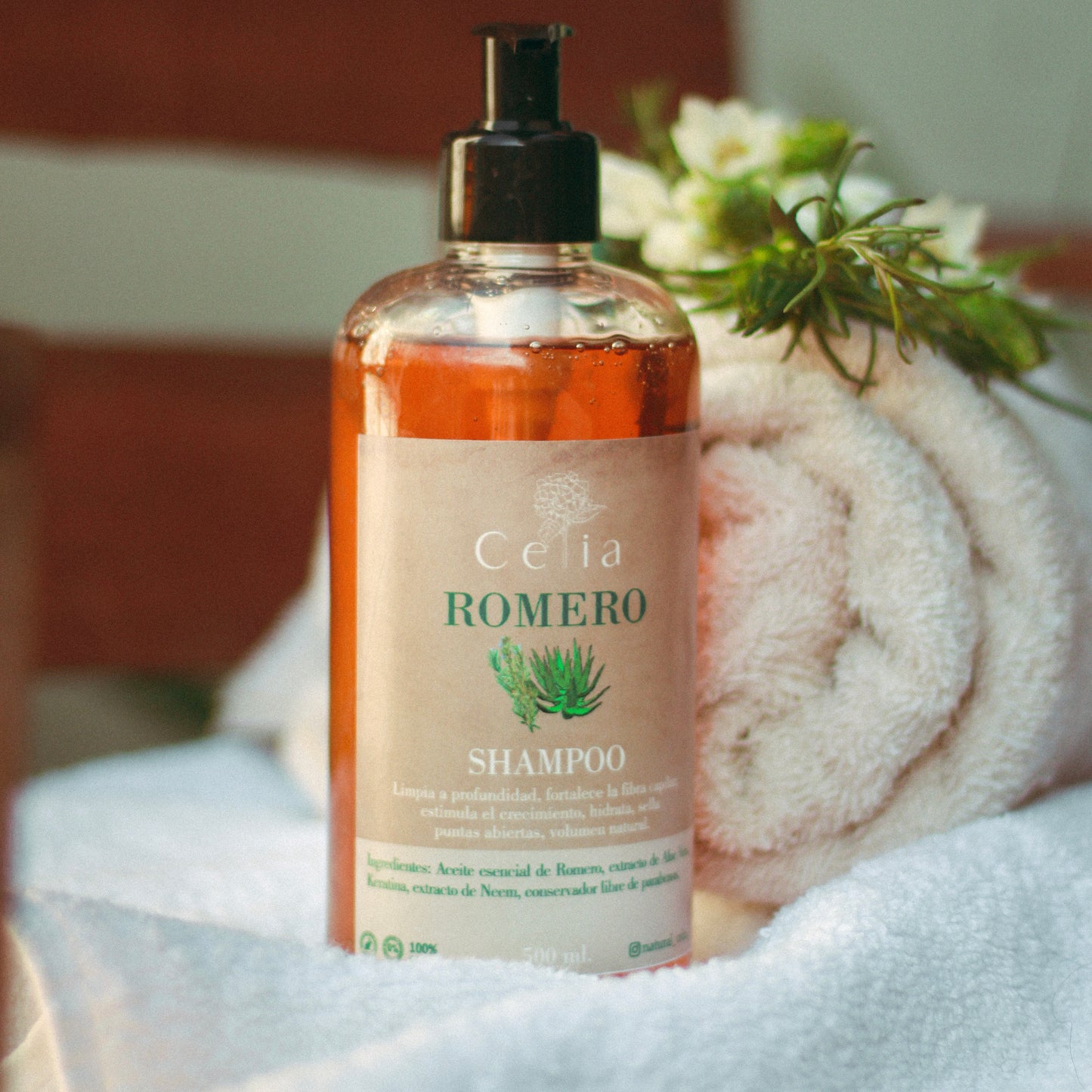 Shampoo de Romero Natural Celia