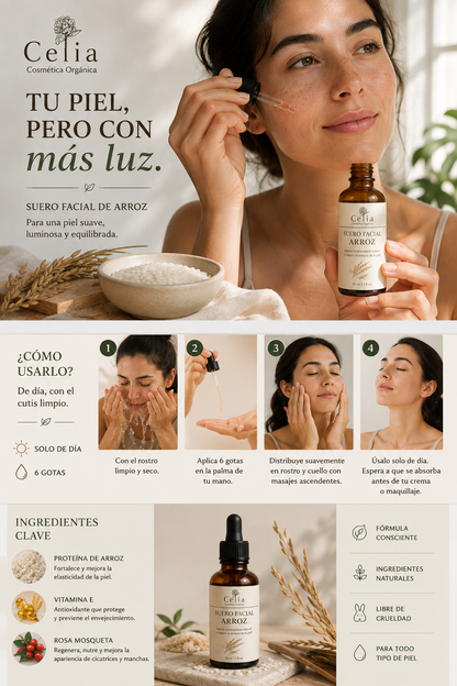 Suero Facial de Arroz 50 ml.