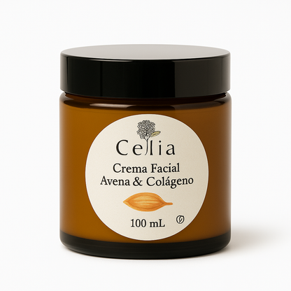 Crema Facial Avena y Cólageno