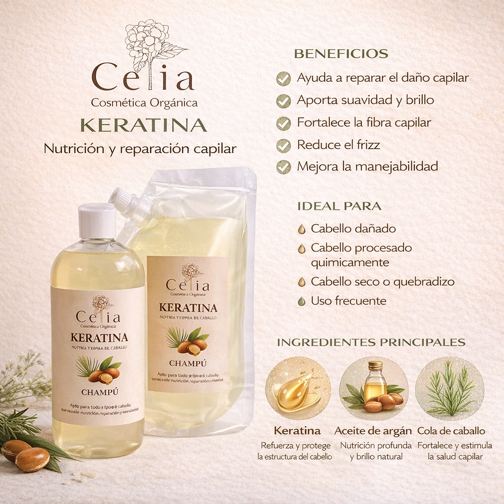 Champú de Keratina + Repuesto