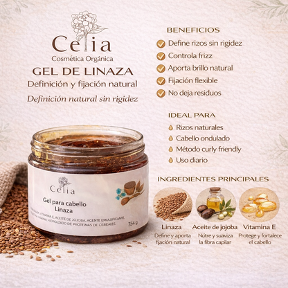 Gel de Linaza para Cabello