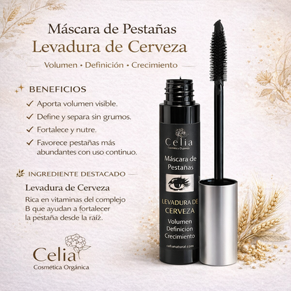 Rímel orgánico Levadura de cerveza