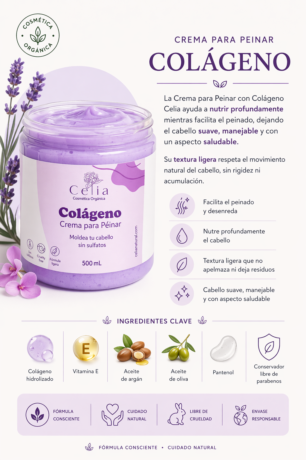 Crema para peinar