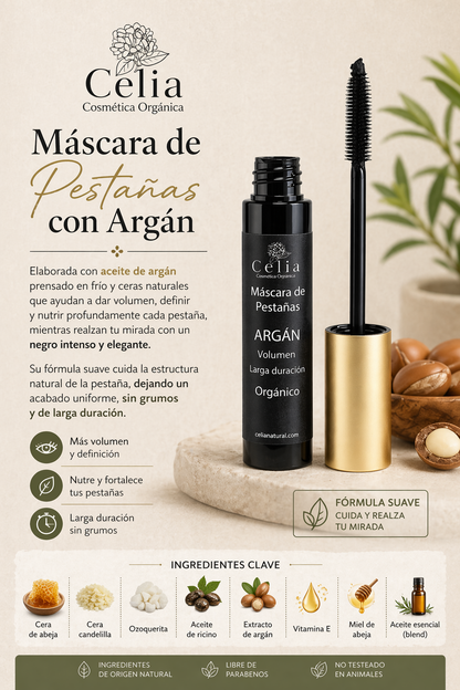 Rímel orgánico de Argan