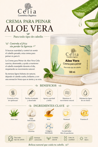 Crema para Peinar de Aloe Vera